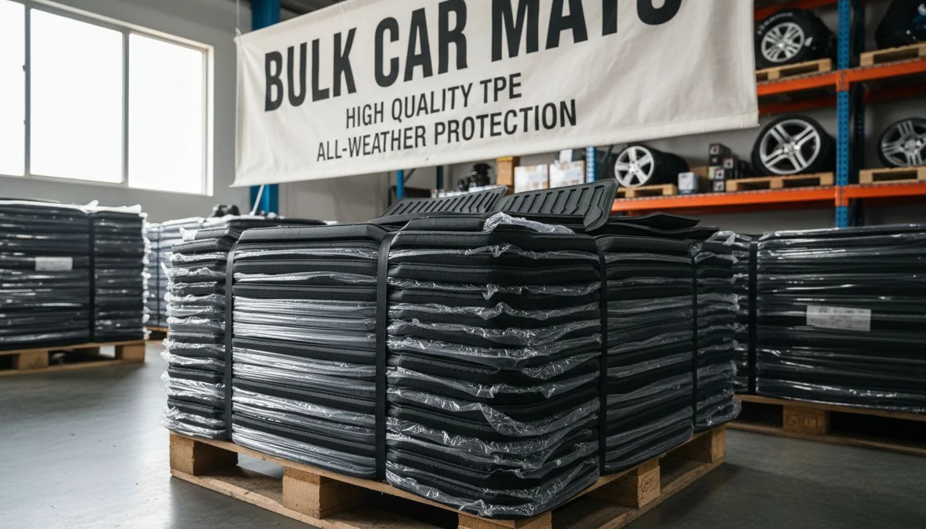 stack of high quality tpe car mats
